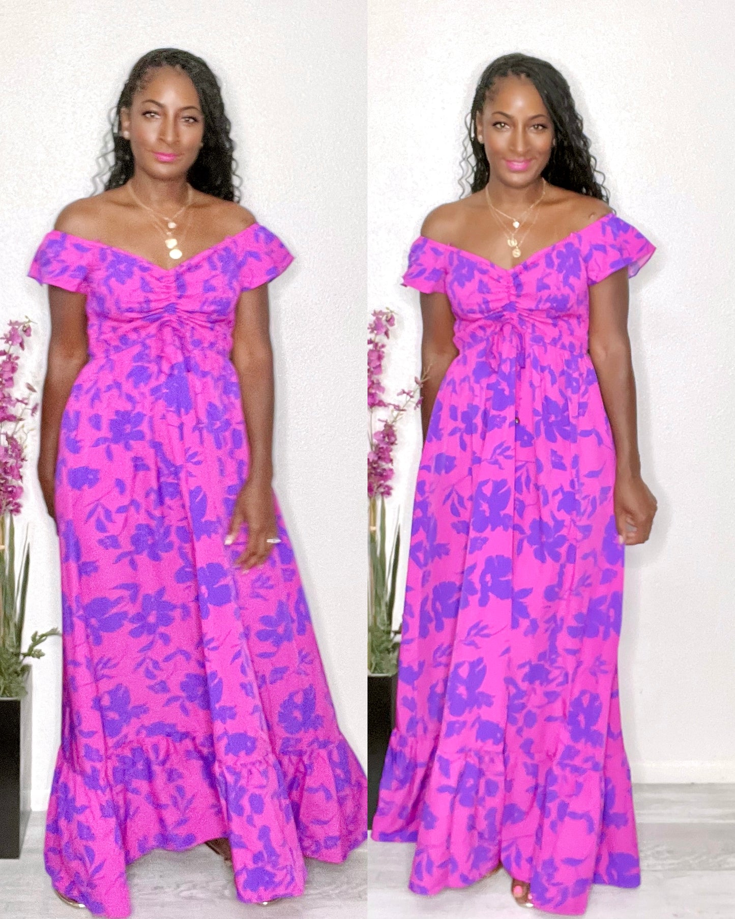 Just Bliss II Floral maxi dress