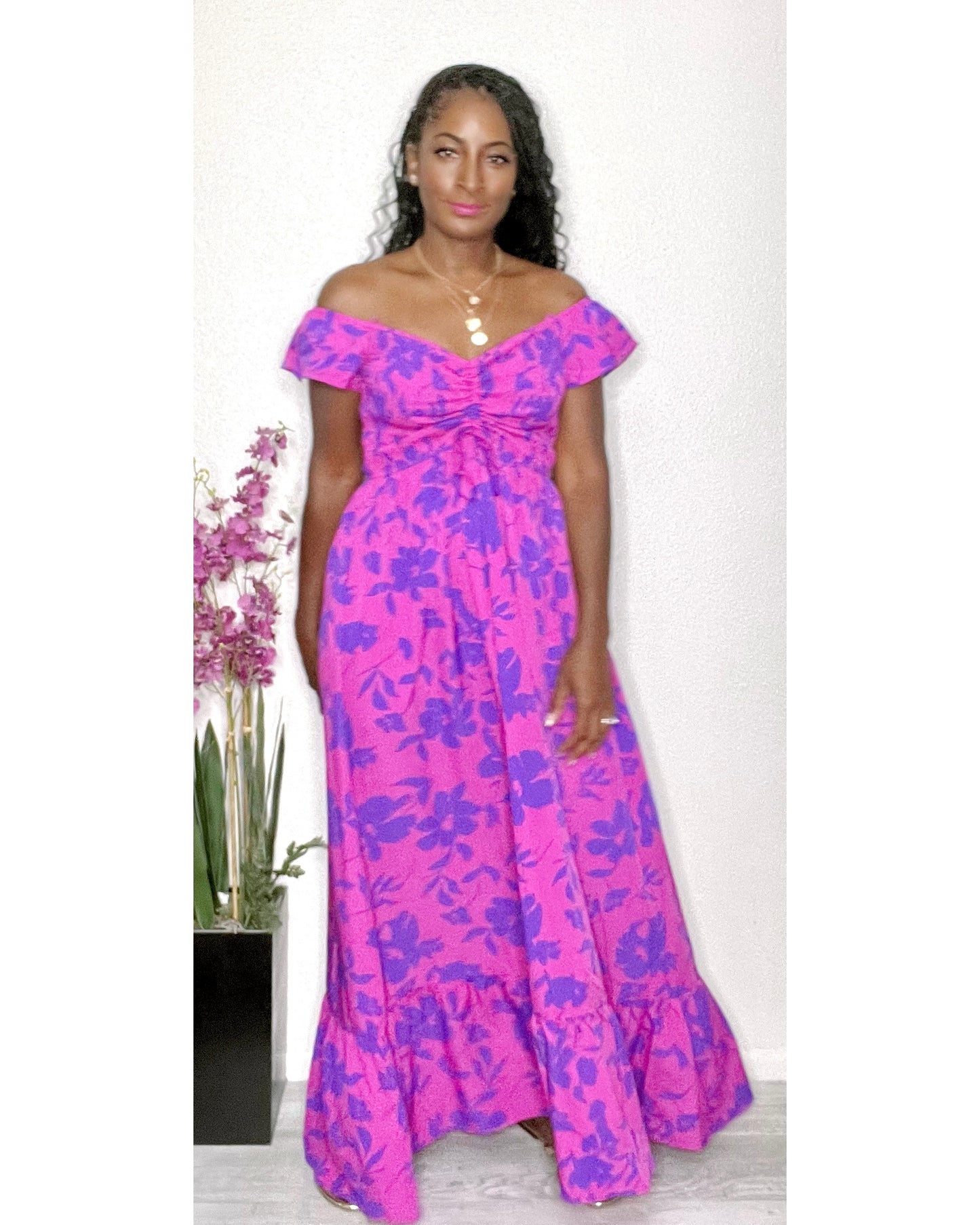 Just Bliss II Floral maxi dress