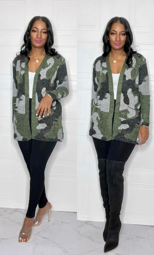 Camouflage Cardigan