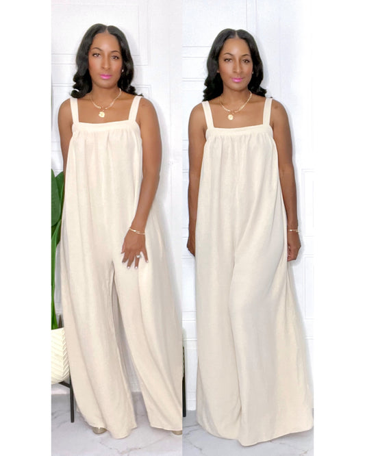 Gigi Taupe/Cream Jumpsuit